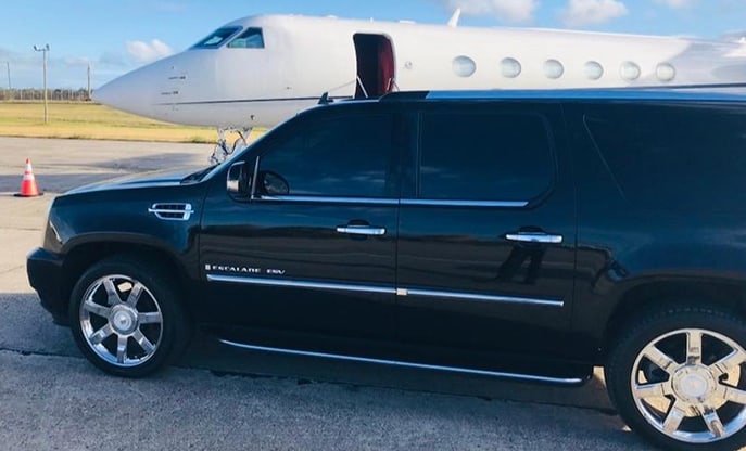 Luxury SUV with Eagle Transfers